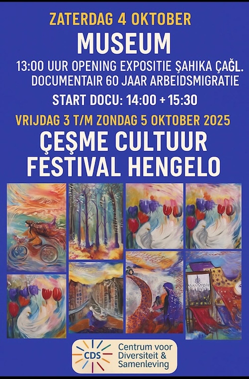 Çeşme Cultuur Festival Hengelo — 3–5 Ekim 2025 programı